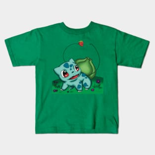 B-saur loves strawberries Kids T-Shirt